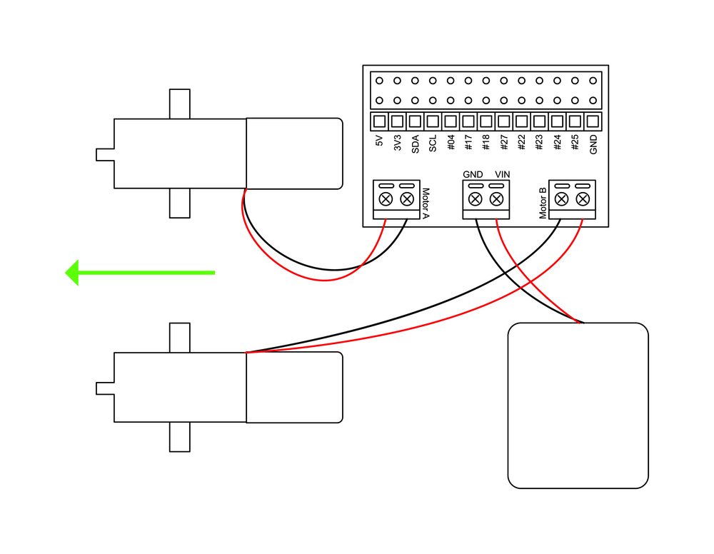 Raspberry Pi Box Bot Step 5 Full Size Diagram