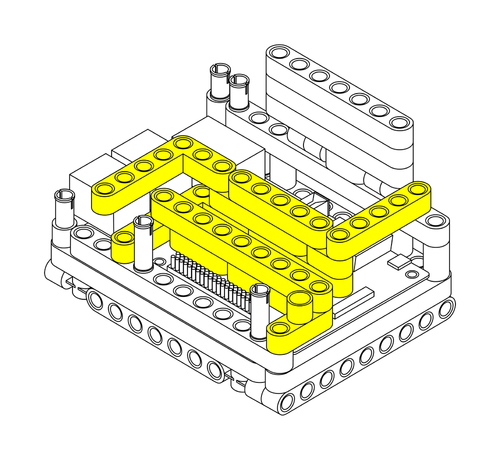 Raspberry Pi Lego Technic Case Step 5