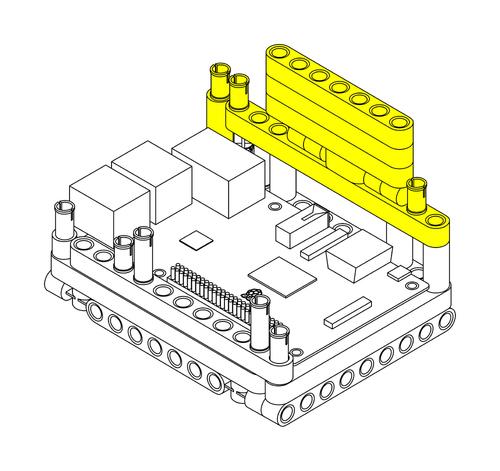 Raspberry Pi Lego Technic Case Step 3